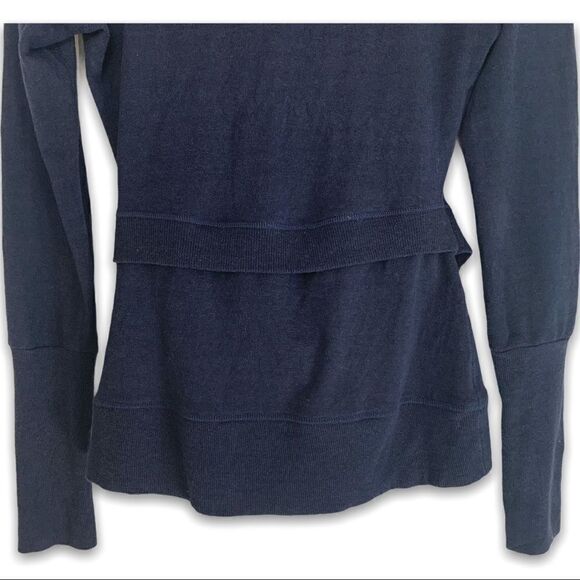 Karma Navy Wrap Polar Fleece Sweatshirt - Picture 6 of 6